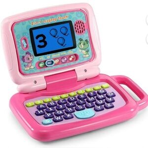 Leapfrog - 2-in-1 Leap Top Touch - Pink & Blue Learning Toy with Digital Screen